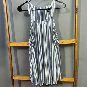 Torrid blue and white striped rayon tank top. Size 3X. EUC.